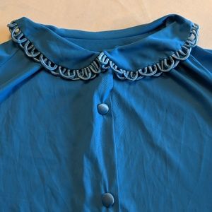 More Photos and Measurements Vintage '50s Blue PJs